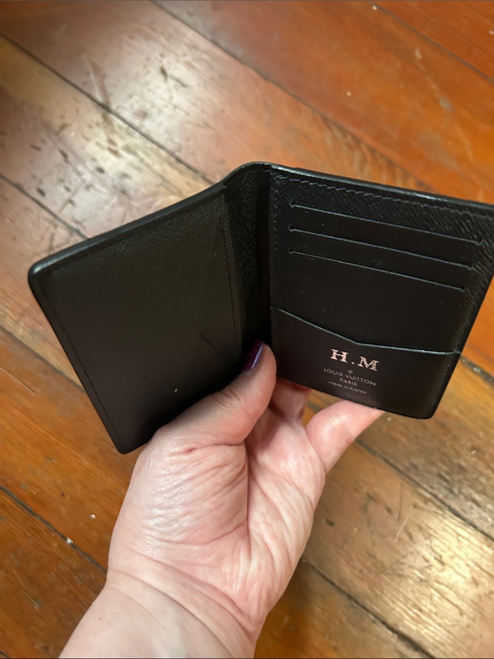 Louis Vuitton Pocket Organizer in Monogram Eclipse canvas. - Picture 10 of 13